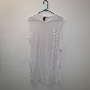 SKINGRAFT White Tank Top w/ Print